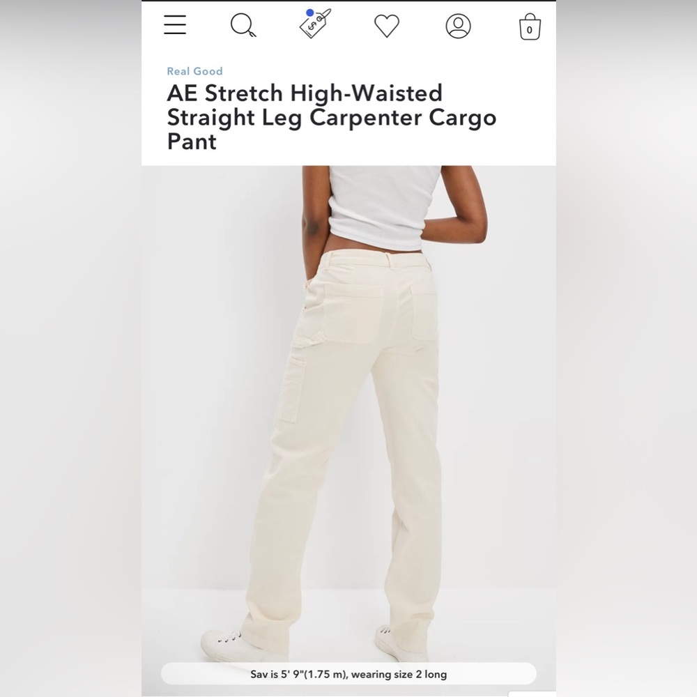 American Eagle High Waisted Cargo Pants